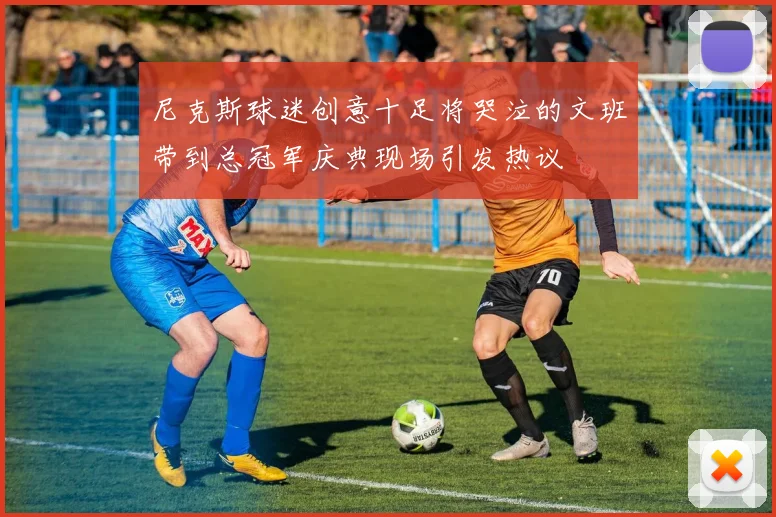 尼克斯球迷创意十足将哭泣的文班带到总冠军庆典现场引发热议